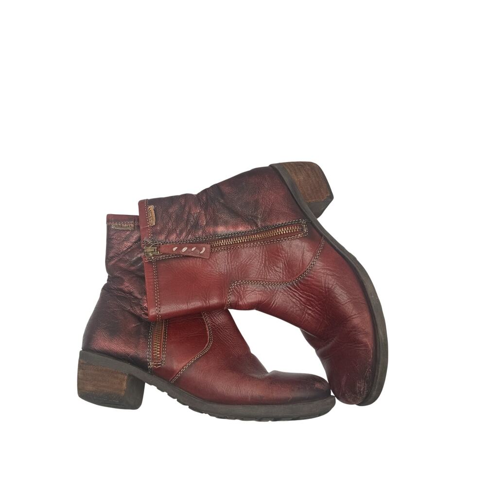Pikolinos Size 37 soft leather heeled booties - Picture 2 of 9